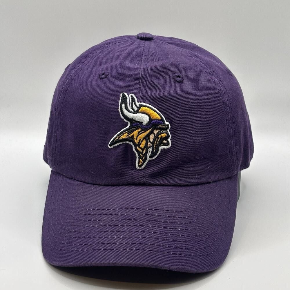 Minnesota Vikings Hat Strapback Dad Cap Mens Purple NFL Football SKOL NFC NORTH